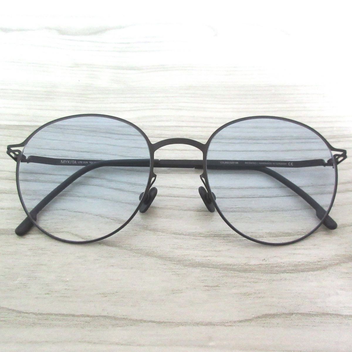 ほぼ未使用 MYKITA マイキータ LITE SUN OLSEN サングラス ブラックフレーム×ブルーグラデーション 50□19 135