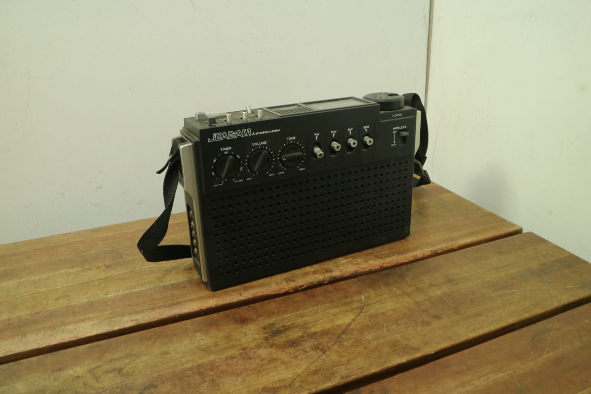 三菱 ラジオ JEAGAM MITSUBISHI ELECTRIC トランジスタラジオ FIC-404 昭和レトロ ★Zx530 三菱電機