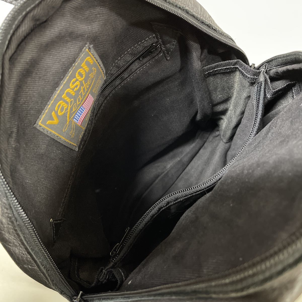 VANSON バンソン リュック bag バック 鞄 レザー 本革 ブラック 【公式