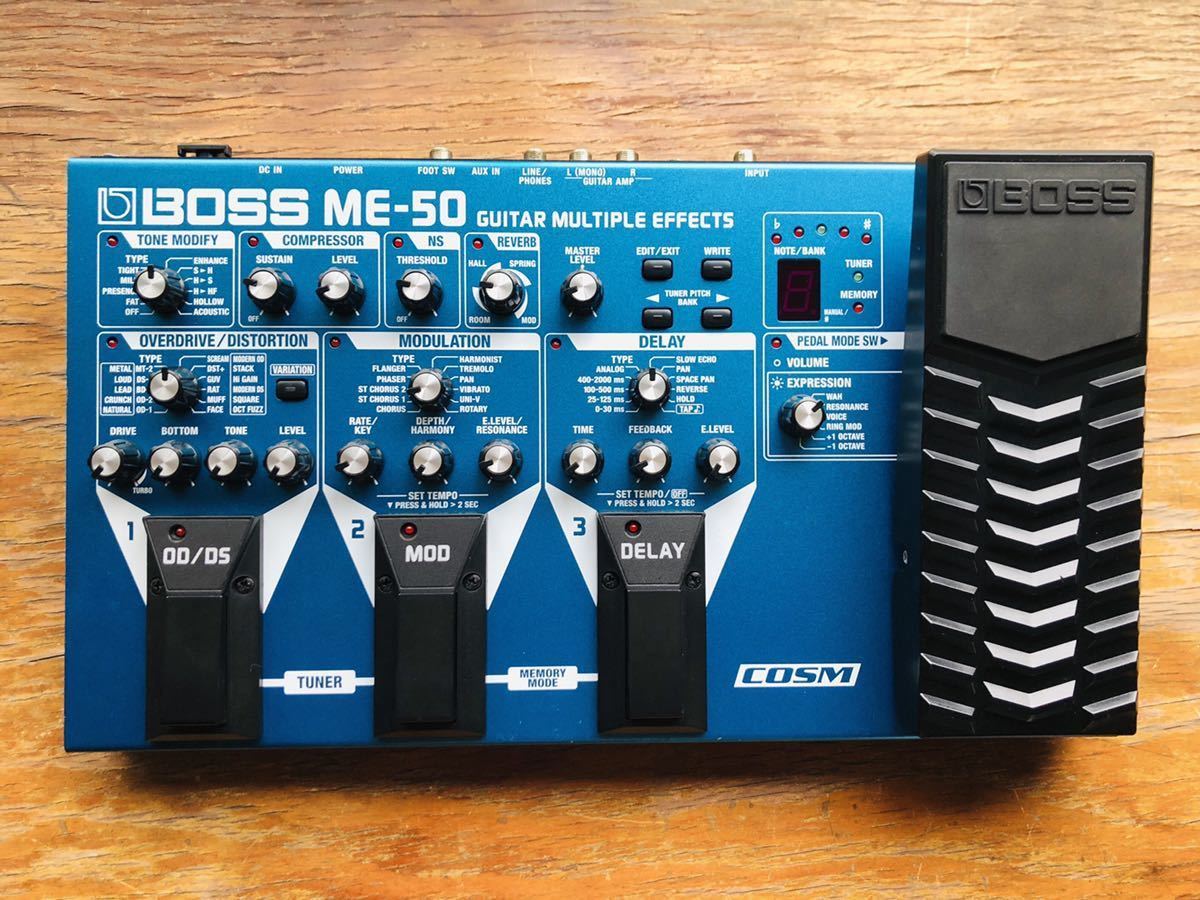送料無料【中古】BOSS ME-50マルチエフェクター ギター ボス 説明書