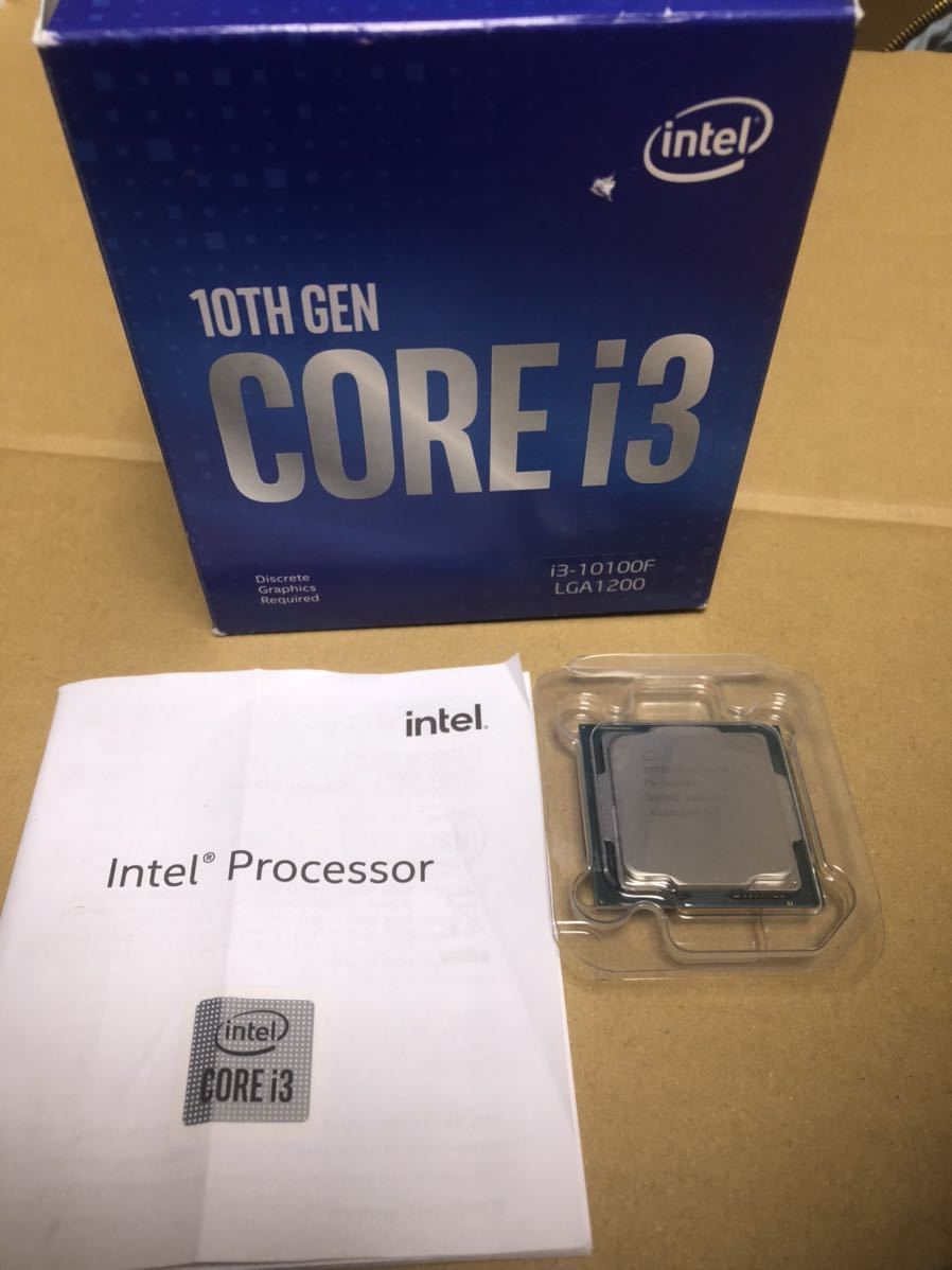 Core Intel CPU i3 i3-10100F INTEL i3-10100 0 10100F 動作品 3.6Ghz 第