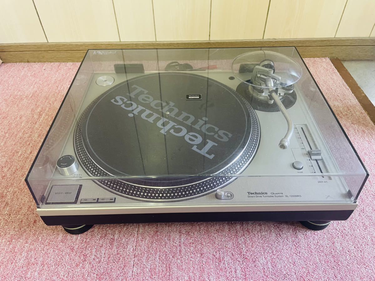 超美品 Technics SL-1200MK5 ダイレクトドライブ ターンテーブル 音響