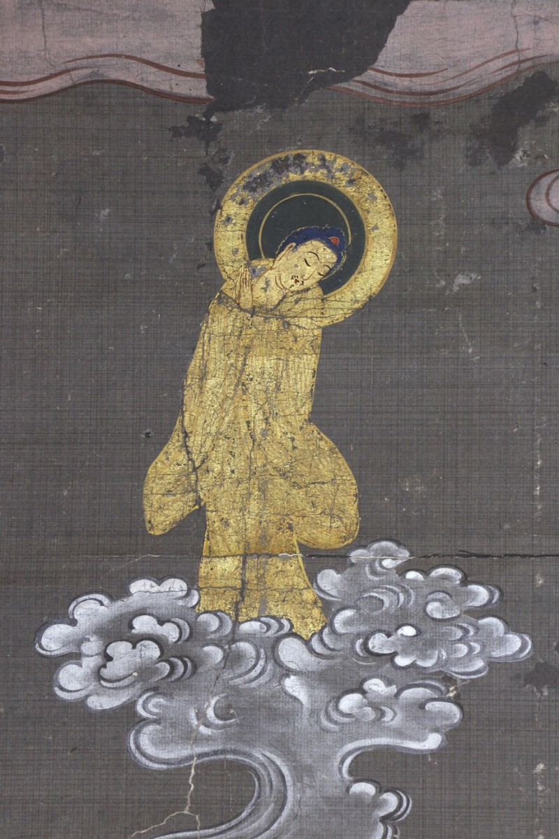 掛軸「江戸期 蓮如幽霊図」蓮如上人 怪異 幽霊画 絵画(掛軸)｜売買され