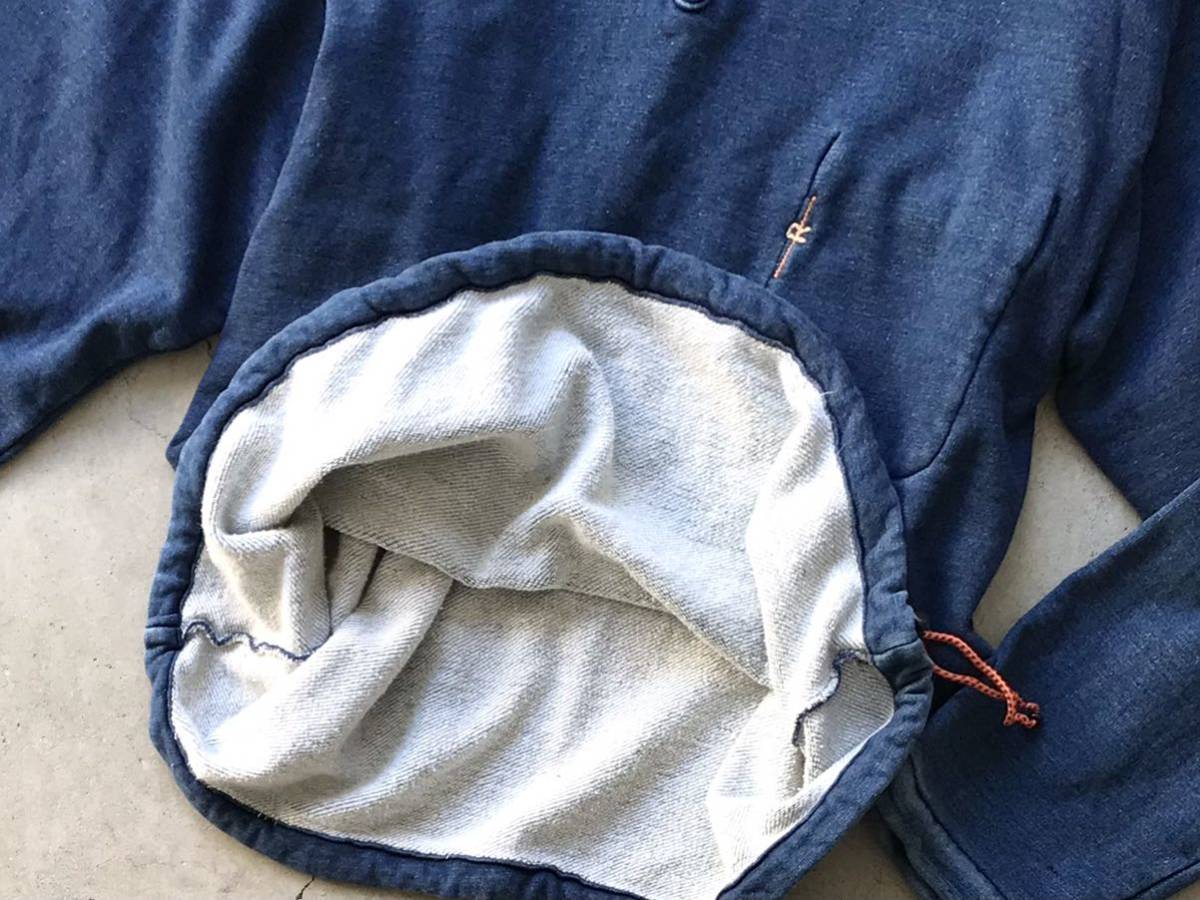 R by 45rpm インディゴ染め 吊り裏毛スウェット カバーオール 3 メンズ