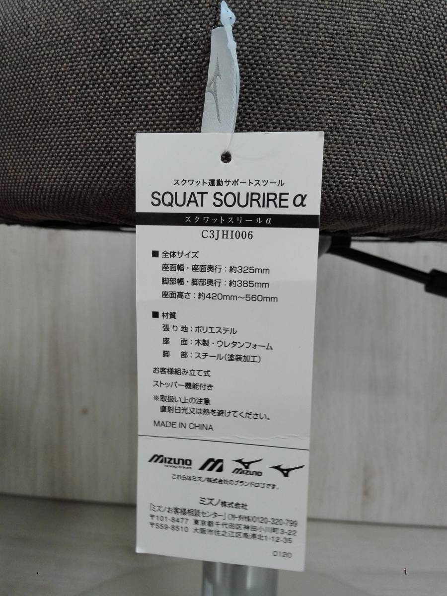 ミズノ スクワットスリールα C3JH1006 スクワット運動サポートスツール