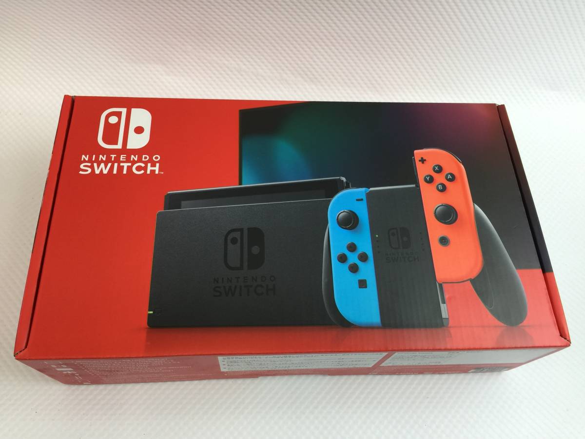 Nintendo Switch - 【新型】ニンテンドースイッチ　本体　プレゼント用袋有り　ネオンブルーレッド ニンテンドースイッチ 本体 プレゼント用袋有り ネオンブルーレッド