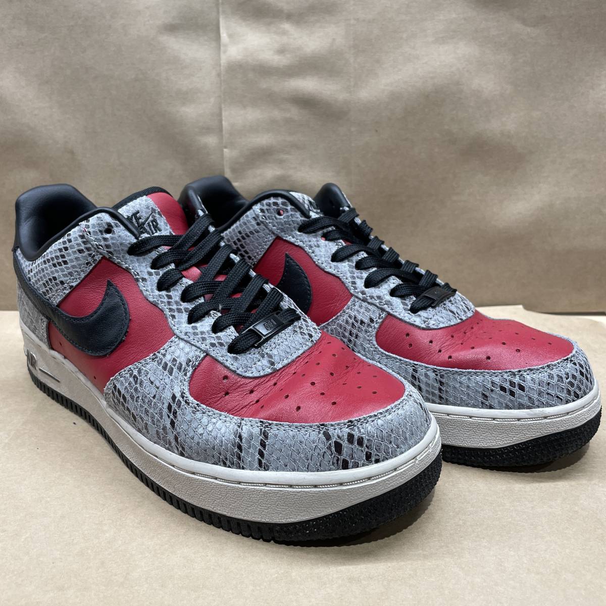 US9.5 27.5cm NIKE AIR FORCE 1 LOW BY YOU CT3761-991 RED/BLACK 