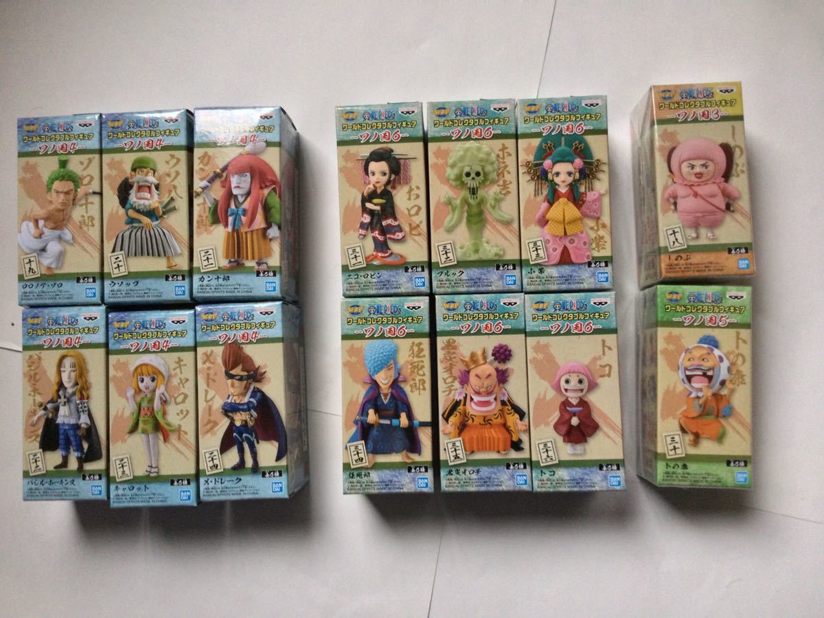 ワンピースワールドコレクタブルフィギュア ワノ国4 全6種+ポスター 