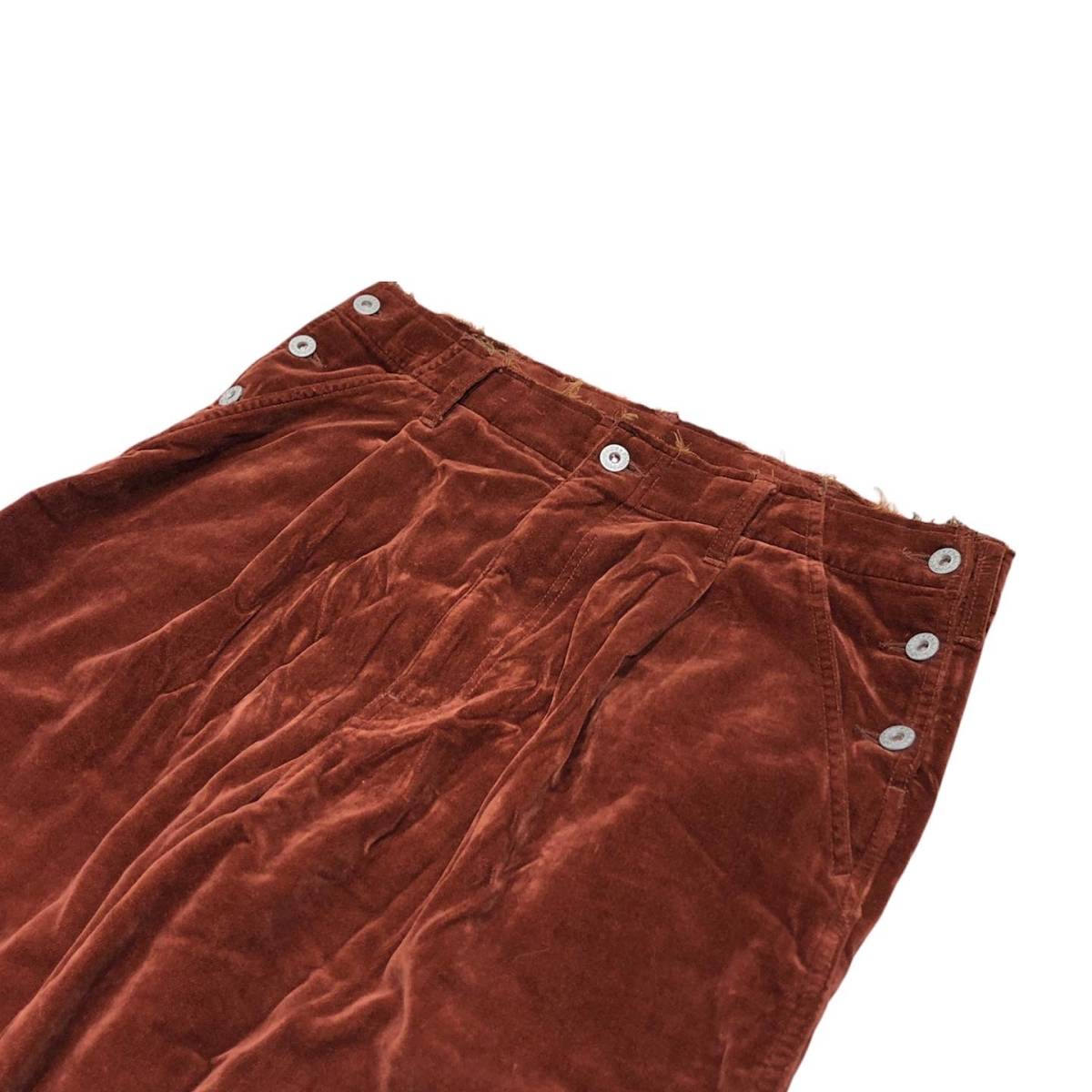 21aw doublet cut off velvet pants ダブレット カットオフベルベット 