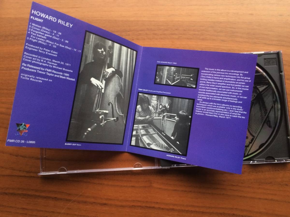 Howard Riley FLIGHT CD 廃盤 with Barry Guy Tony Oxley / Free ...