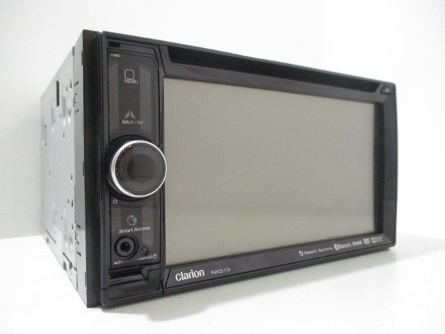 clarion クラリオン メモリーナビ NX-513 DVD ワンセグ SD USB Bluetooth AUX 動作確認済み 中古