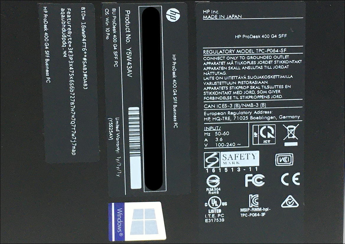 ☆～ HP ProDesk 400 G4 SFF 型番：Y5W43AV ～☆ [Dwi] HP