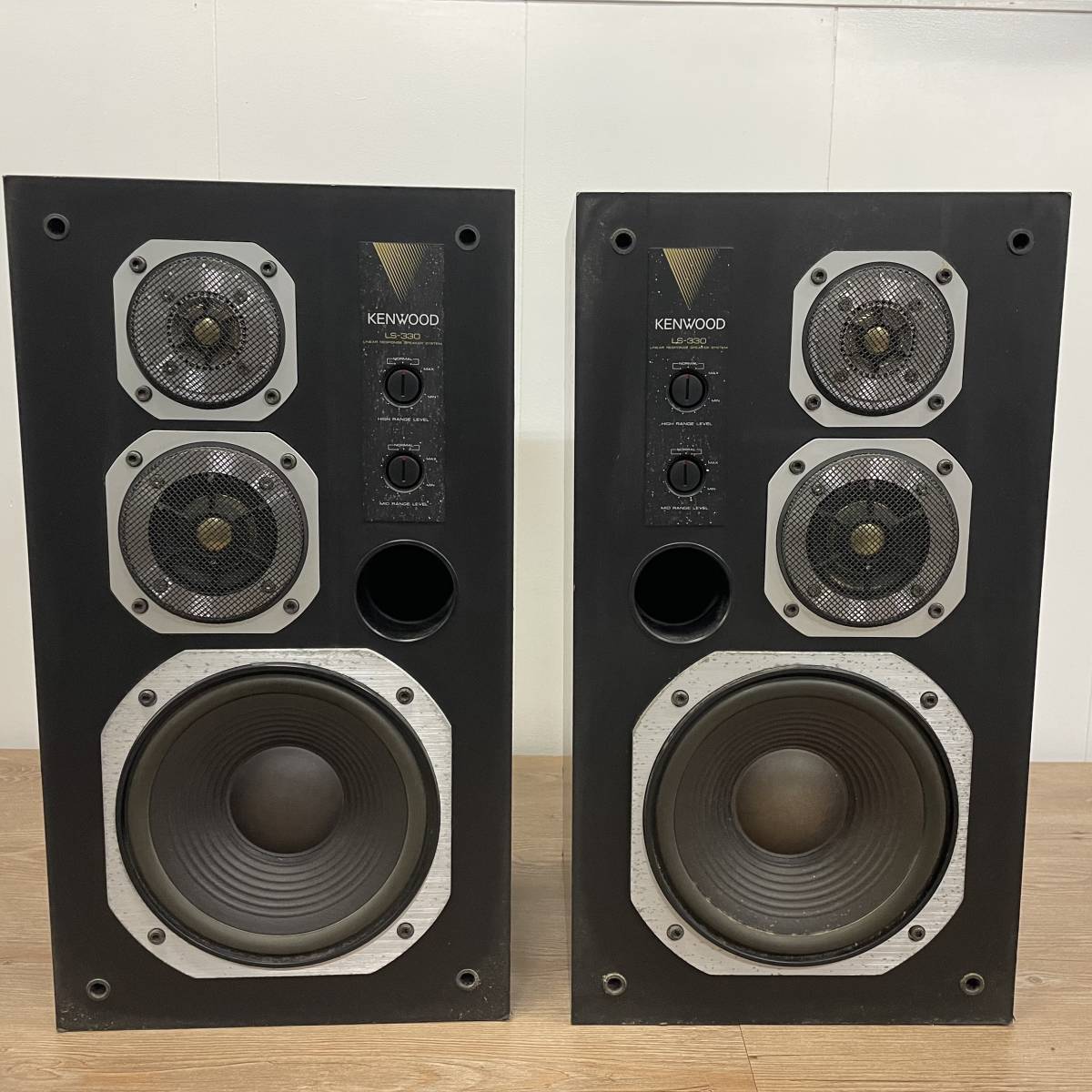 KENWOOD LS-330 3ウェイスピーカーシステム 11T】日本製 スピーカー 170W TRIO-KENWOOD LS-330 ペア 3ウェイ 3