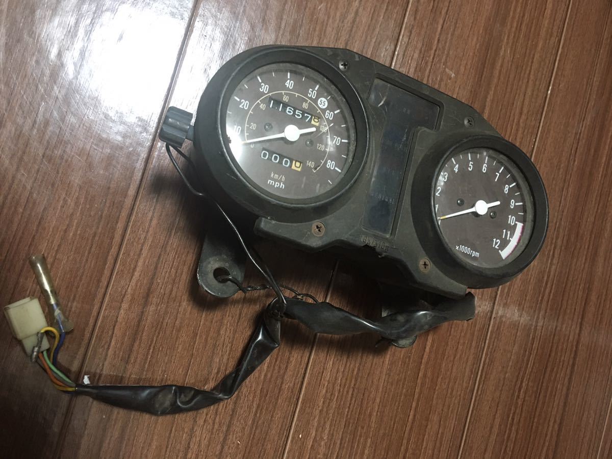 GSX250E GSX400E ザリ 純正メーターASSY スピードメーター タコ 