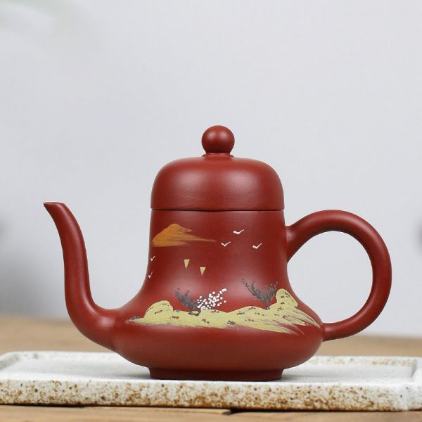 本物 紫砂壷 宜興紫砂 朱泥 中國 唐物 急須 煎茶道具 中国古美術 茶壷