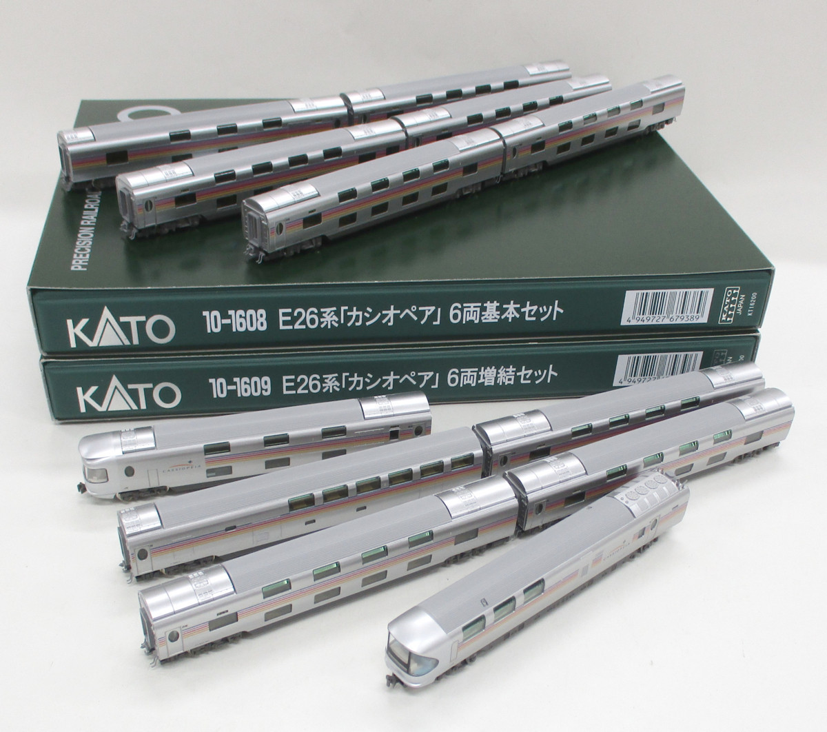 KATO 10-1608 E26系「カシオペア」 10-1609 12両フルセット=6両 E26系