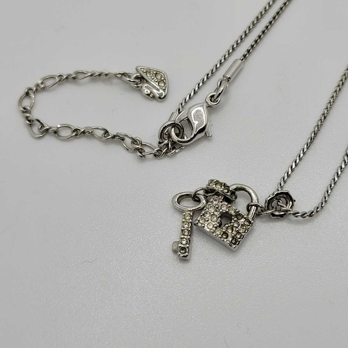 SWAROVSKI　スワロフスキー　ネックレス　シルバーカラー　3点セット_4