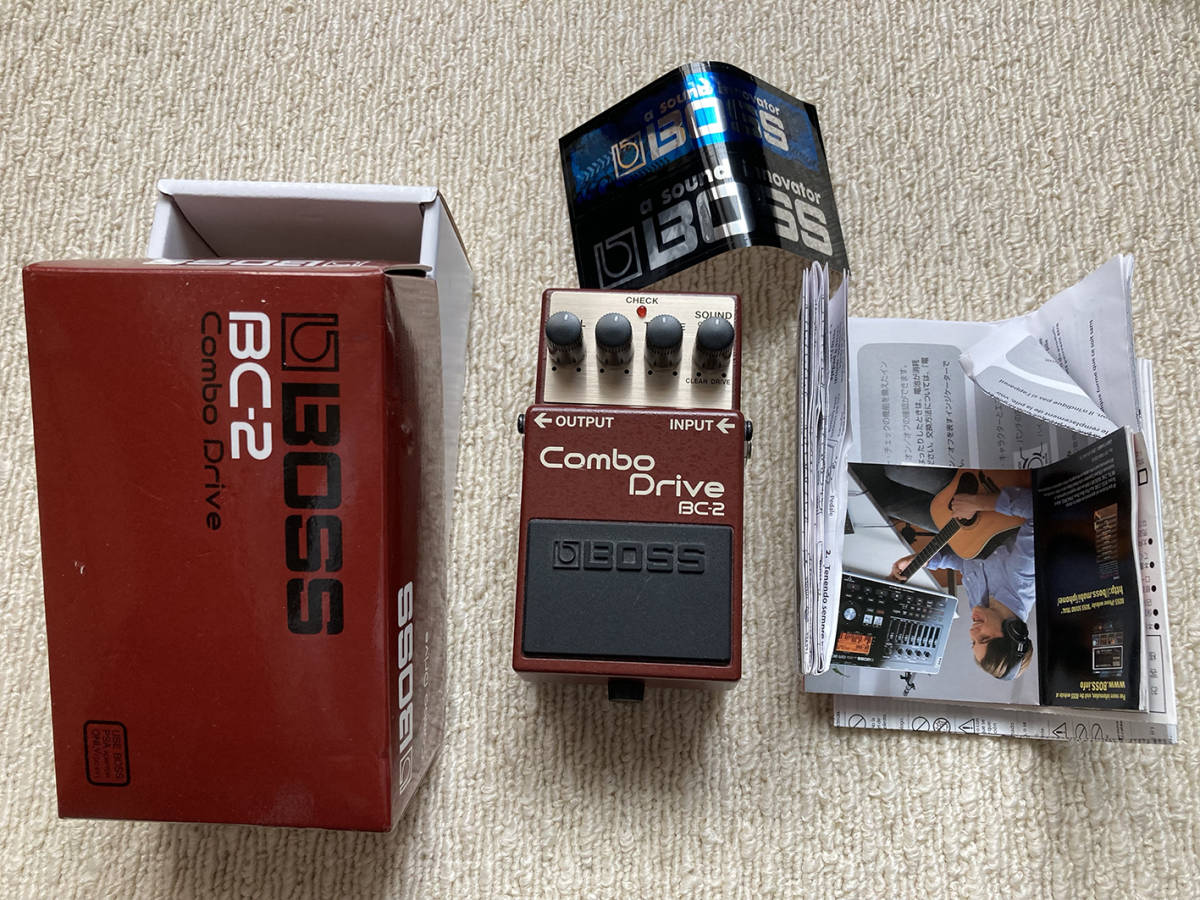 BOSS BC-2 Combo Drive／ボス コンボドライブ 外箱、ステッカー付き BC