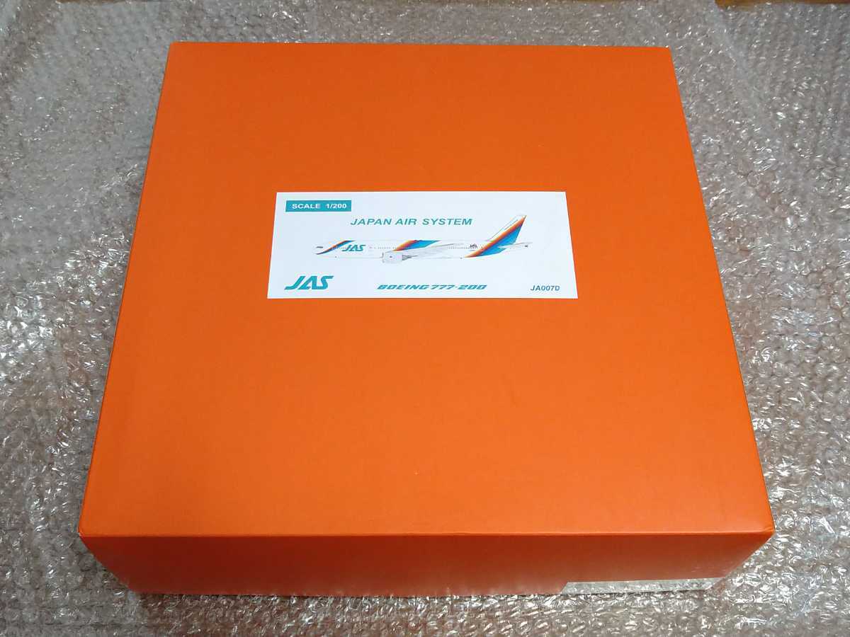 JC wings 1/200 JAS 日本エアシステム B777-200 JA007D レインボー