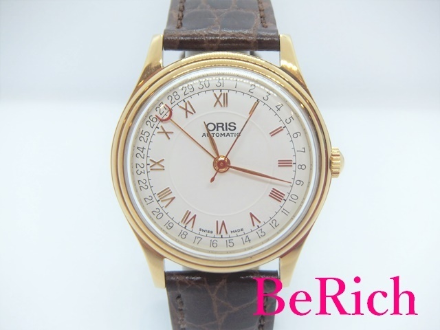 オリス ORIS ポインター デイト 7403 自動巻 メンズ 腕時計 白