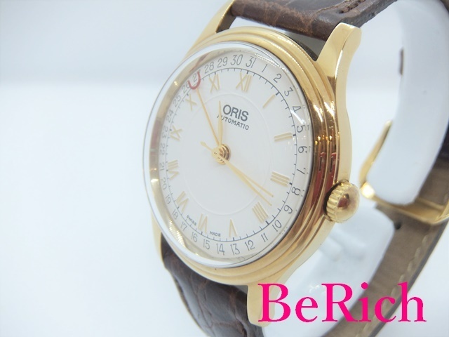 オリス ORIS ポインター デイト 7403 自動巻 メンズ 腕時計 白