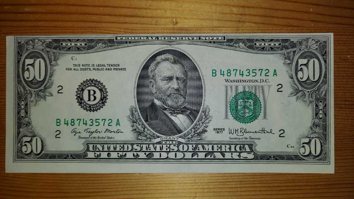 紙幣 アメリカ | 外国紙幣 50ドル紙幣 5ドル札 $80 50ドル札 ドル