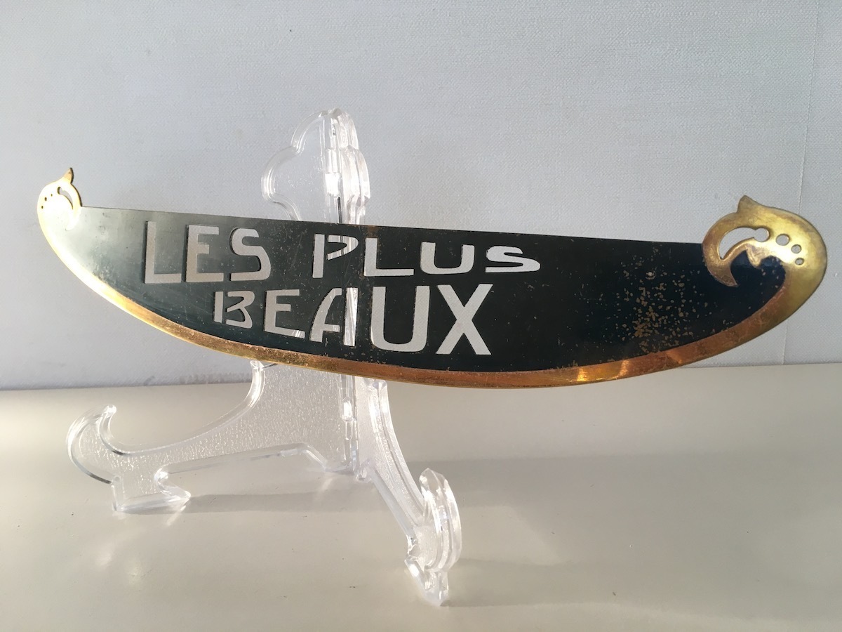希少 非売品 1920～30年台 フランス 百貨店什器販促用 ブラスサイン