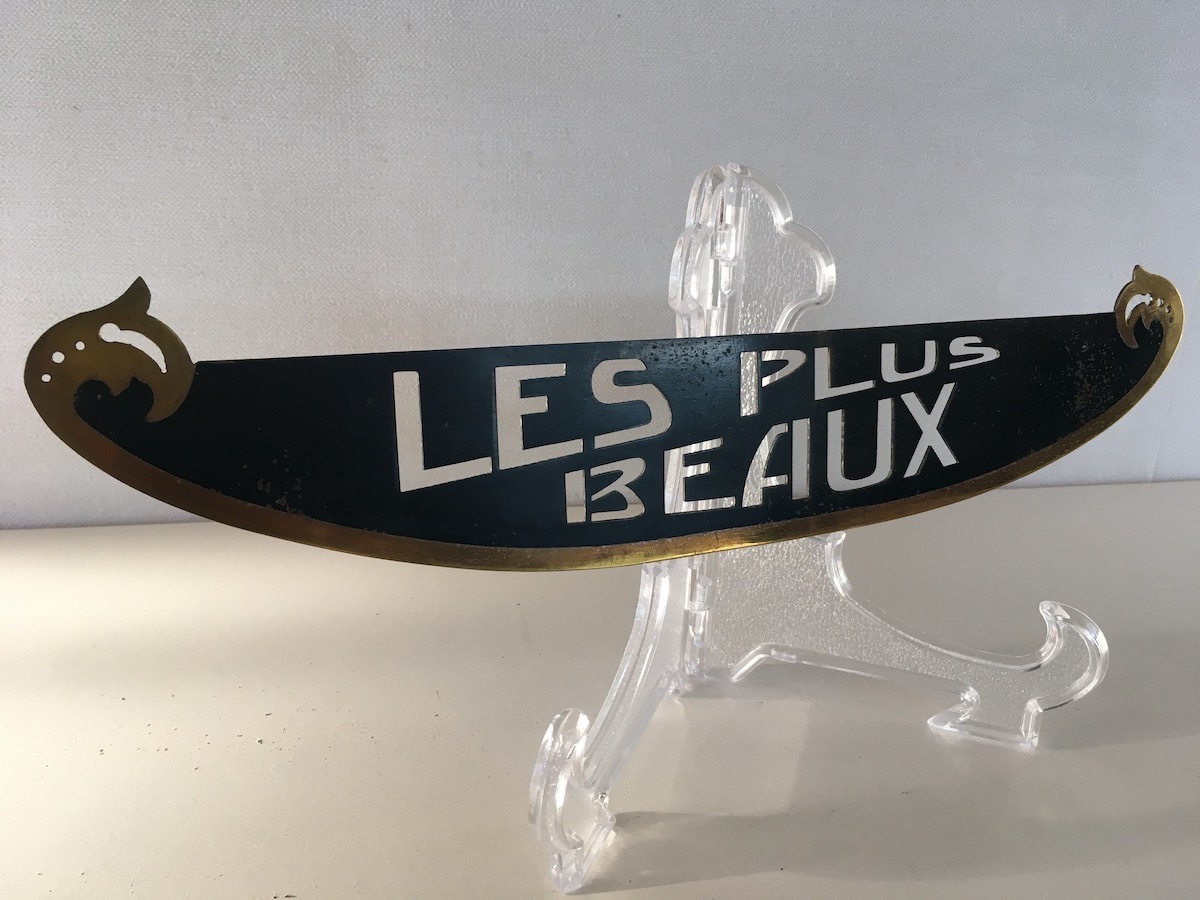 希少 非売品 1920～30年台 フランス 百貨店什器販促用 ブラスサイン