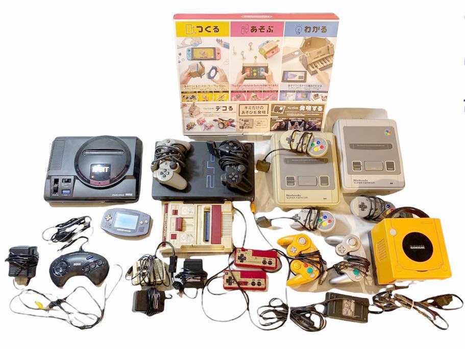 1円～ ★大量セット★ ジャンク　ゲームまとめ　7点　メガドライブ MEGA DRIVE ゲームキューブ　ファミコン　PS2 ゲーム機　本体　付属　