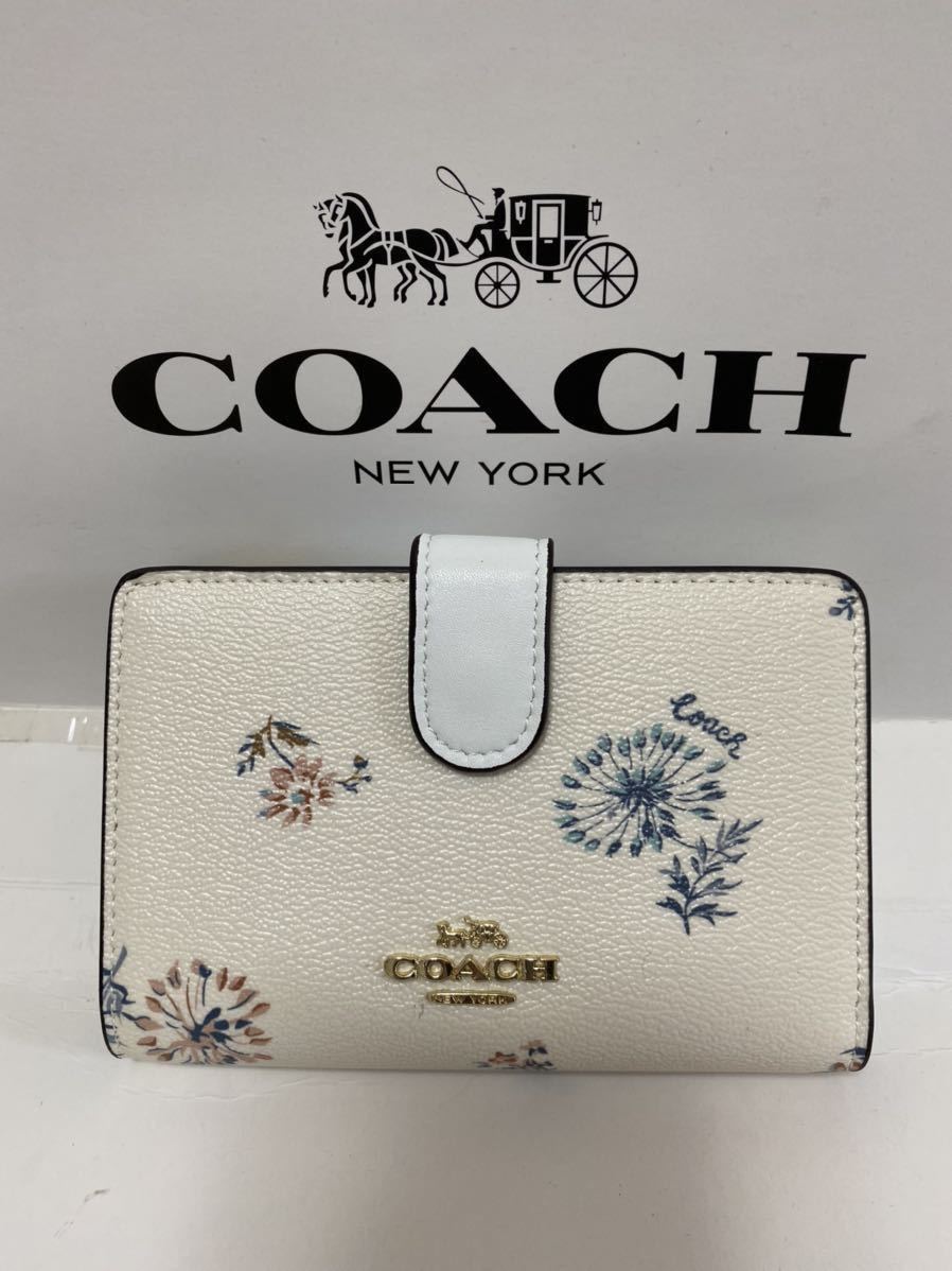 【新品未使用】1円コーチCOACH 二つ折り財布 2885