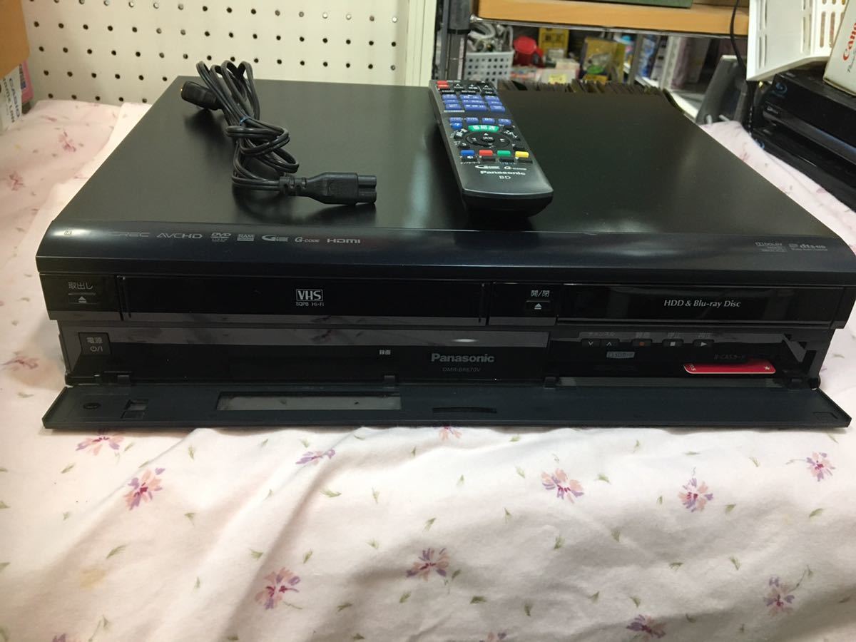 Panasonic ブルーレイ DIGA DMR-BR670V-K DVD/Blu-ray/ビデオ HDD 