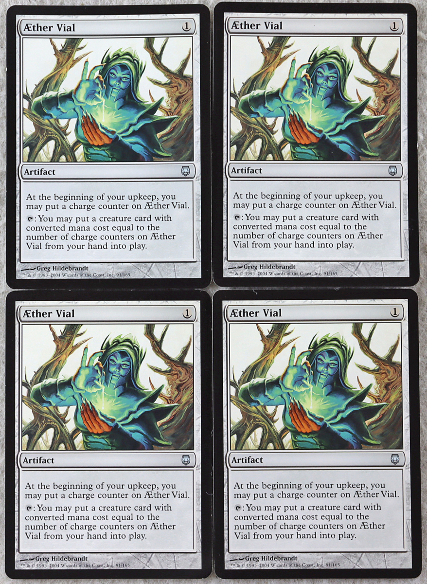 霊気の薬瓶/AEther Vial 2枚 英語版 MTG Aether Vial 霊気の薬瓶