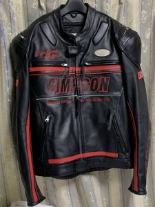 SIMSON レースジャケット ライダースジャケット赤/黒