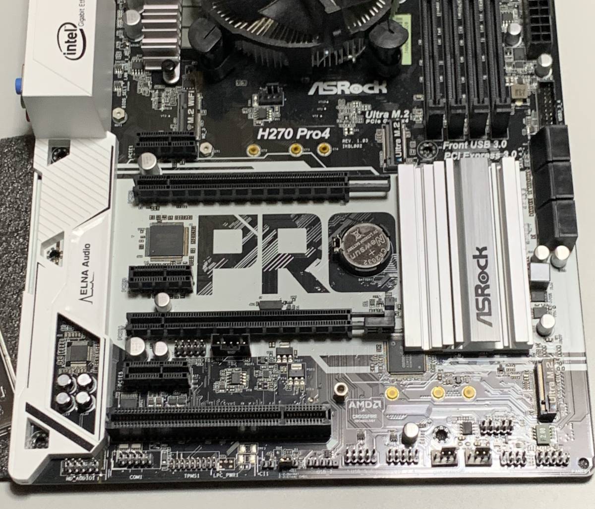 中古】ASRock マザーボード H270 Pro4 I/Oパネル・リテールCPUクーラー 