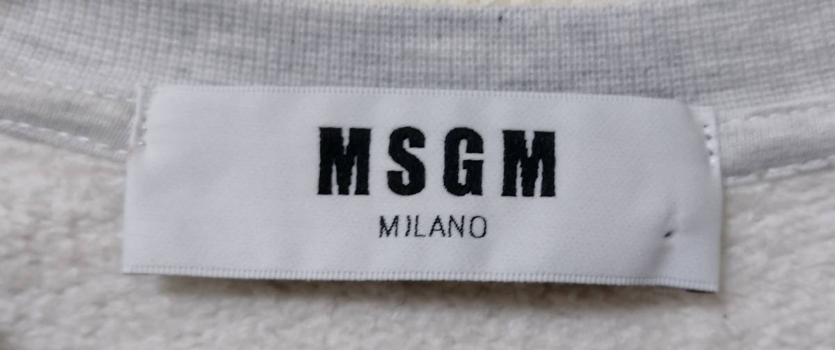 MSGM MILANO 裏起毛 スウェット XSサイズ エムエスジーエム トレーナー 