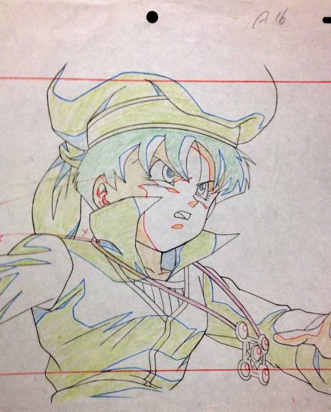 ドラゴンボールZ ビーデル セル画 原画・背景付 極上(ドラゴンボール