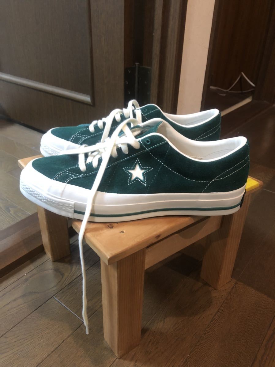 converse TIMELINE ONE STAR J VTG green US8｜27.0cm