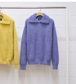 UNUSED(アンユーズド)21AW Sleeve Quarter Collectionの新作、Three UNUSED 0 unused アンユーズド モヘアカーディガン 中古UNUSED ブルー 21aw モヘア US2364&frasl;003 サイズ1 タートルネックニット