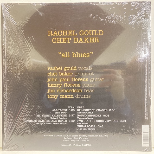Rachel Chet Baker Gould – - Blues All | & Vinyl Discogs LP