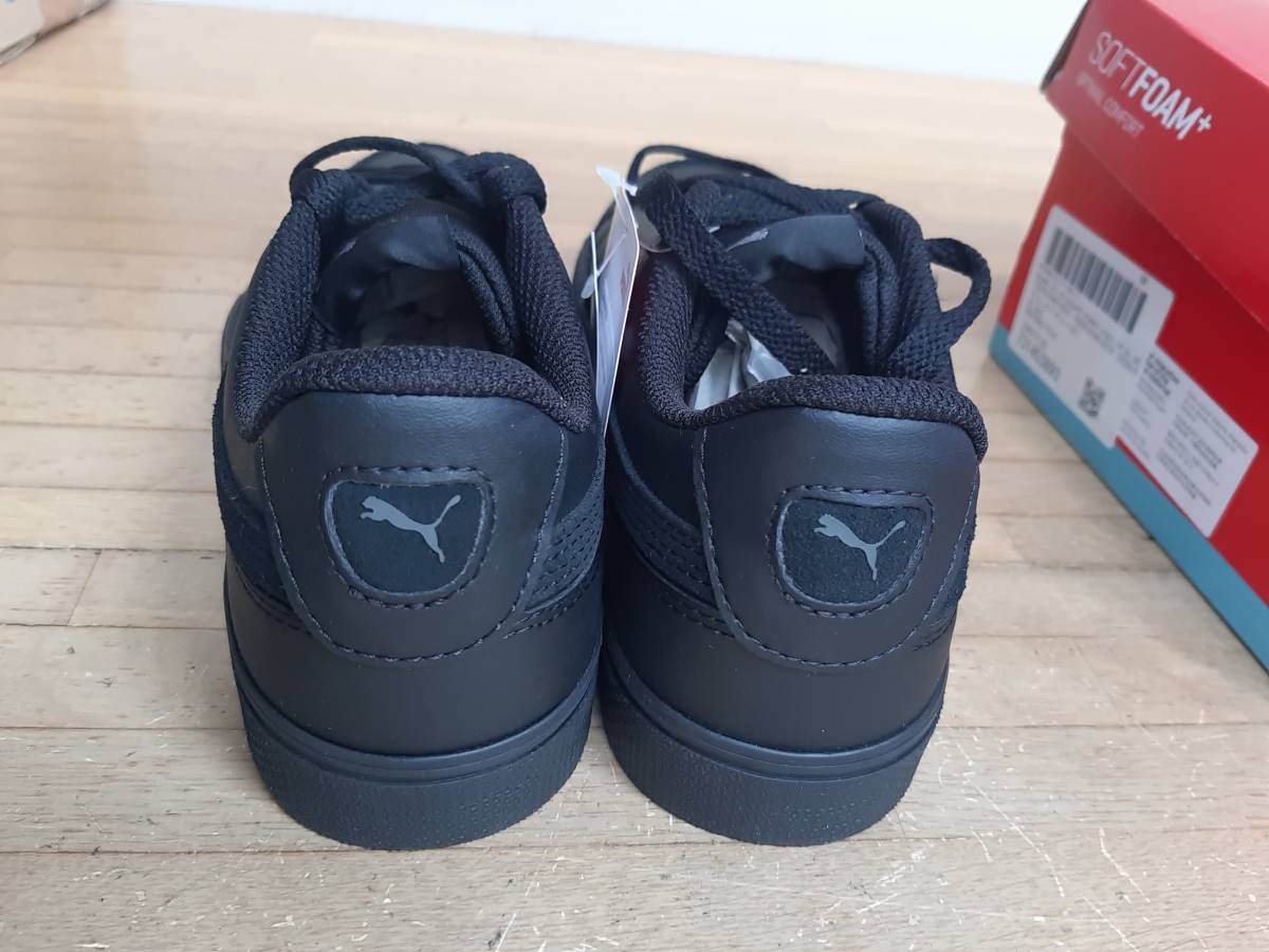 【送料無料】未使用箱入り PUMA COURT POINT VULC V2 SL コートポイント バルク プーマ 25cm ブラック