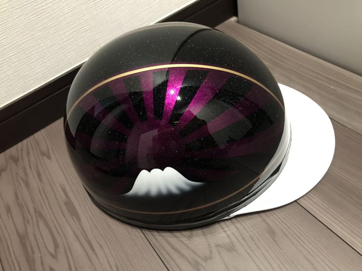 新品 富士日章 コルク半 ヘルメット ラップ塗装 三段シート BEET 