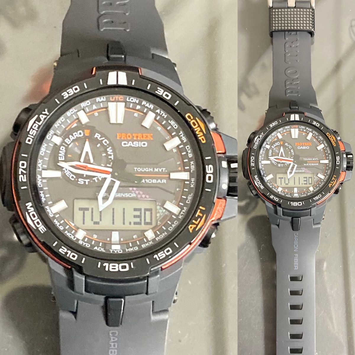極美品 PROTREK PRW-6000Y-1JF タフソーラー 電波受信 電波ソーラー  