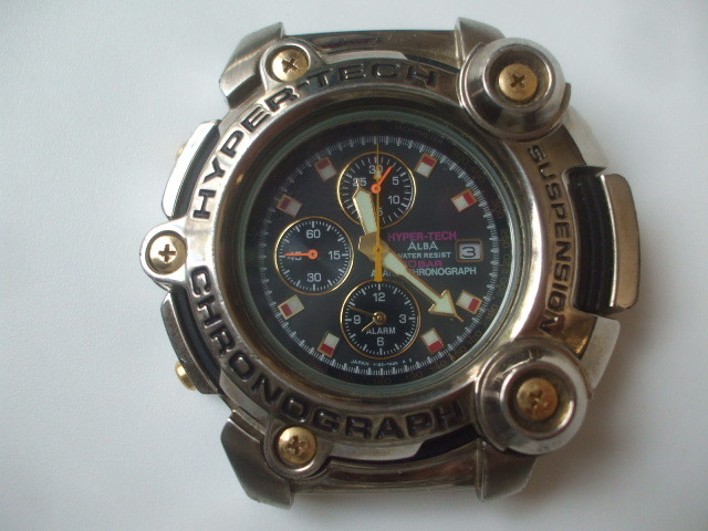 SEIKO ALBA HYPER-TECH セイコー アルバ ハイパー テック クロノグラフ 