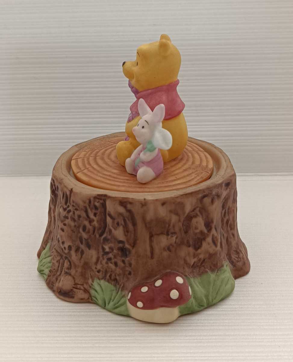 レア くまのプーさん ピグレット オルゴール 小物入れ ディズニー