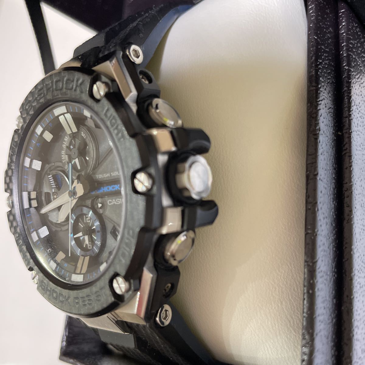 45 割引 今日の超目玉 カシオカシオgショックタフネスクロノグラフgst B100ソーラー時計腕時計メンズ中古 ファッション腕時計 腕時計 アクセサリー Coyoterungolf Com