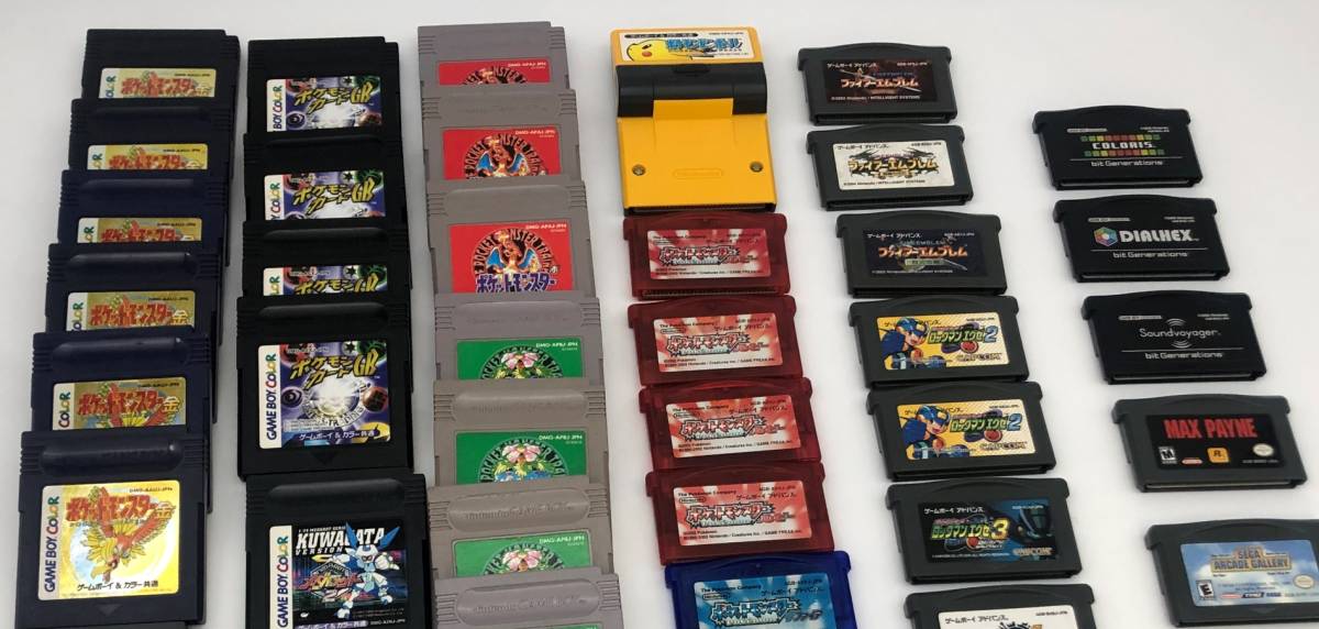 77本まとめて ゲームボーイ アドバンス カラー ポケモン ロックマン  