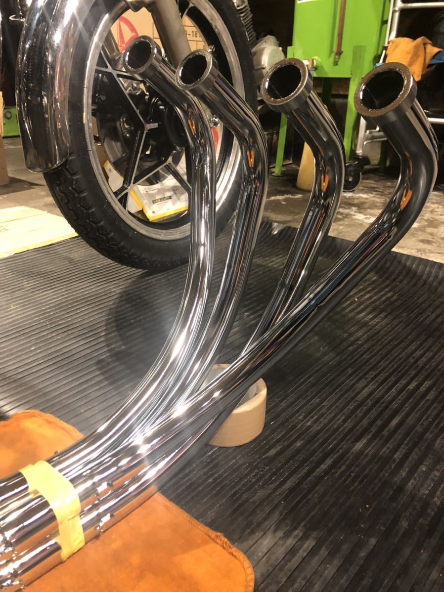 エンデタイプ マフラー CBX400F CBX550F 黒 4-2-1 ホンダ用 マフラー