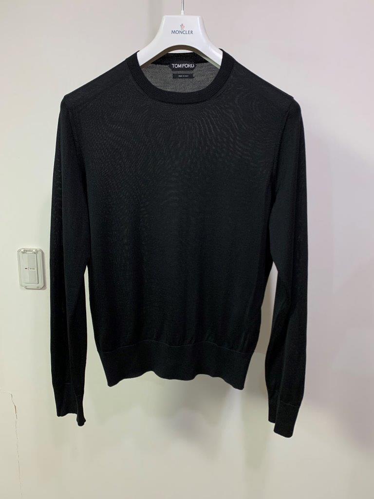トムフォード 究極のシルク100％ クルーネック ニット 国内正規新品 定価18万円 サイズ46 TOMFORD