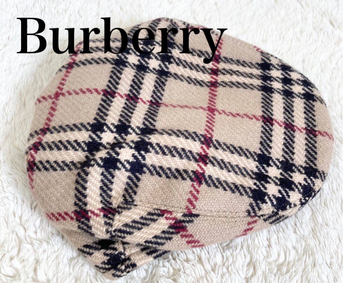 バーバリーハンチング BURBERRY レザーキャスケット Mサイズ 楽天市場
