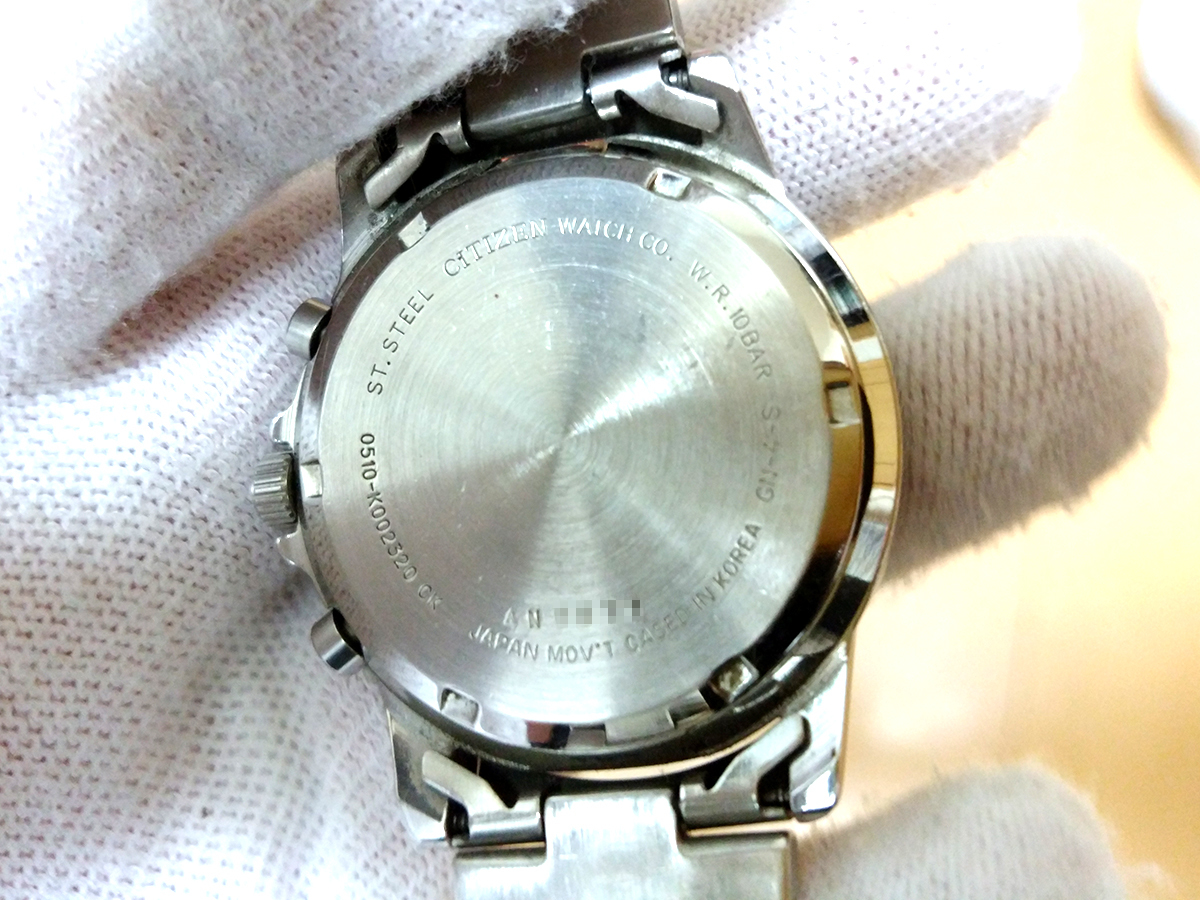 稼働中】 シチズン CITIZEN Chronograph Quartz Watch 0510-K002320 